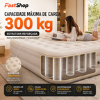 Colchão Inflável Premium com Bomba Elétrica Embutida 4000mAh – Conforto de Cama Real em Minutos
